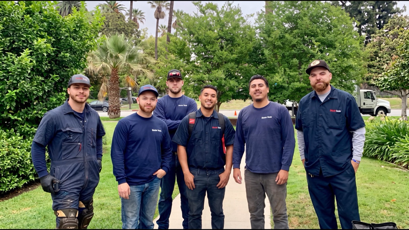 The FlowPro Plumbing crew ready to start the day